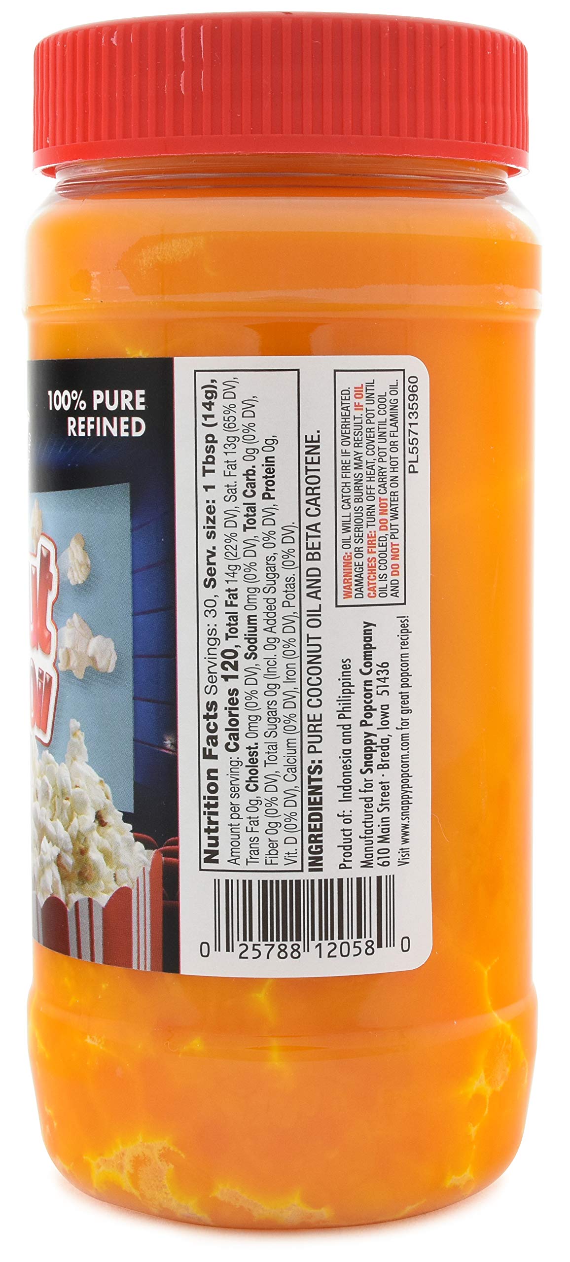 15 oz Coconut Popping Oil, 19 oz Buttery Popcorn Salt R569682