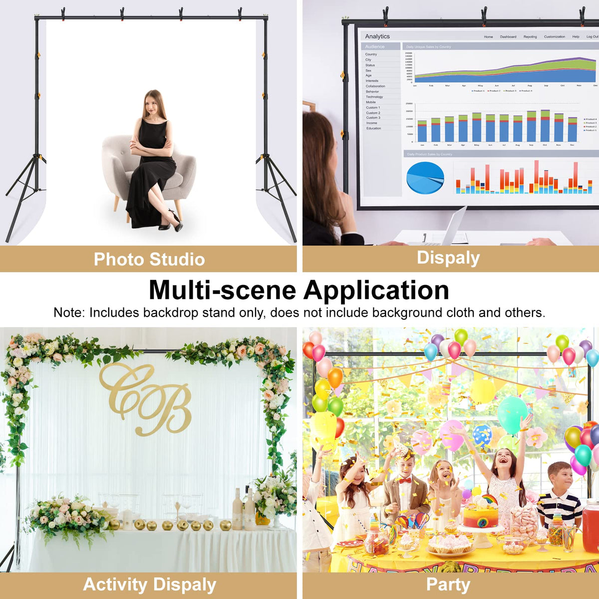 10x6.5ft Backdrop Stand Kit O56512