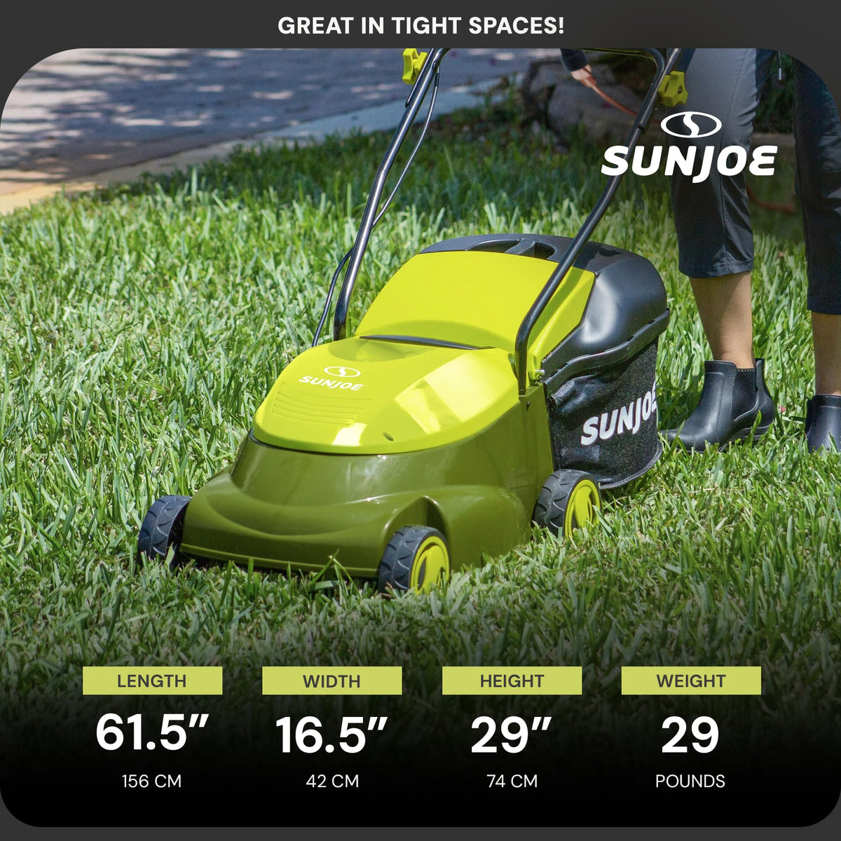 14-Inch 12-Amp Electric Lawn Mower with 10.6-Gallon Bag L4055