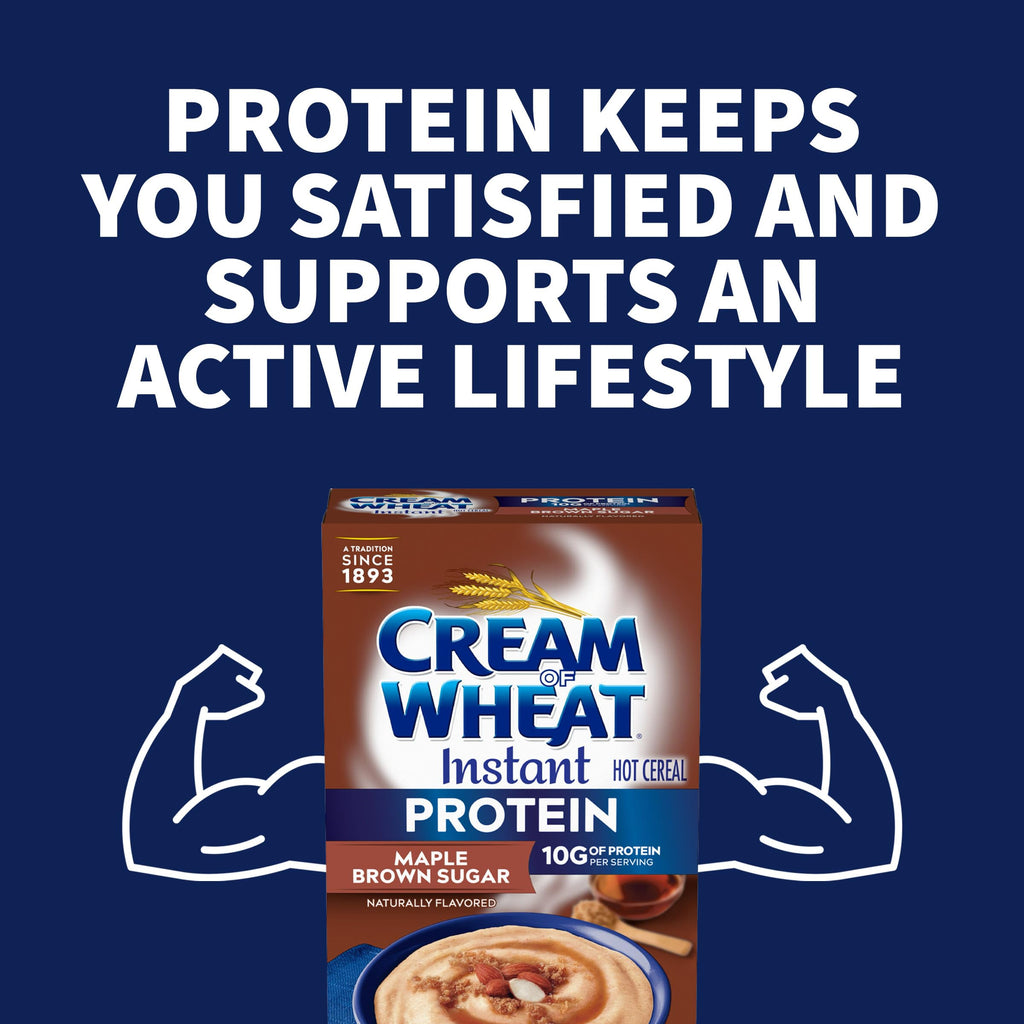 Instant High Protein Hot Cereal, Maple Brown Sugar, 12 Packets I68610