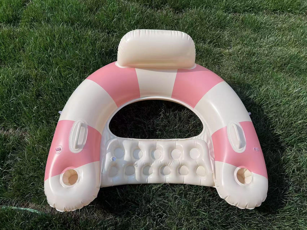 Inflatable Pool Float Chair with Cup Holders H57141