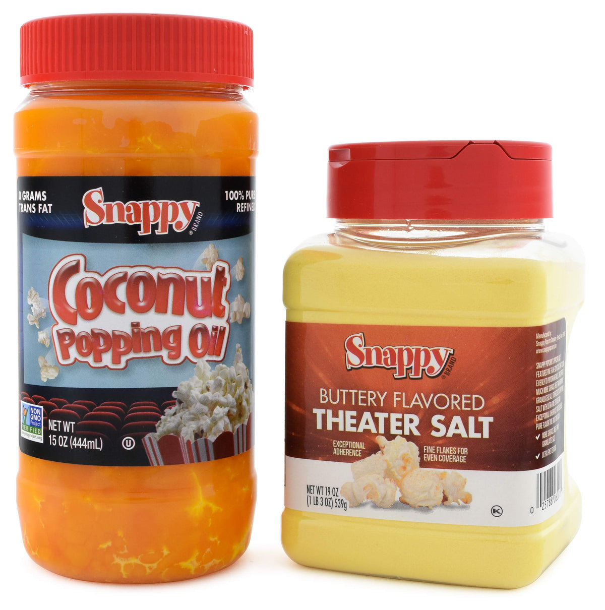 15 oz Coconut Popping Oil, 19 oz Buttery Popcorn Salt R569682