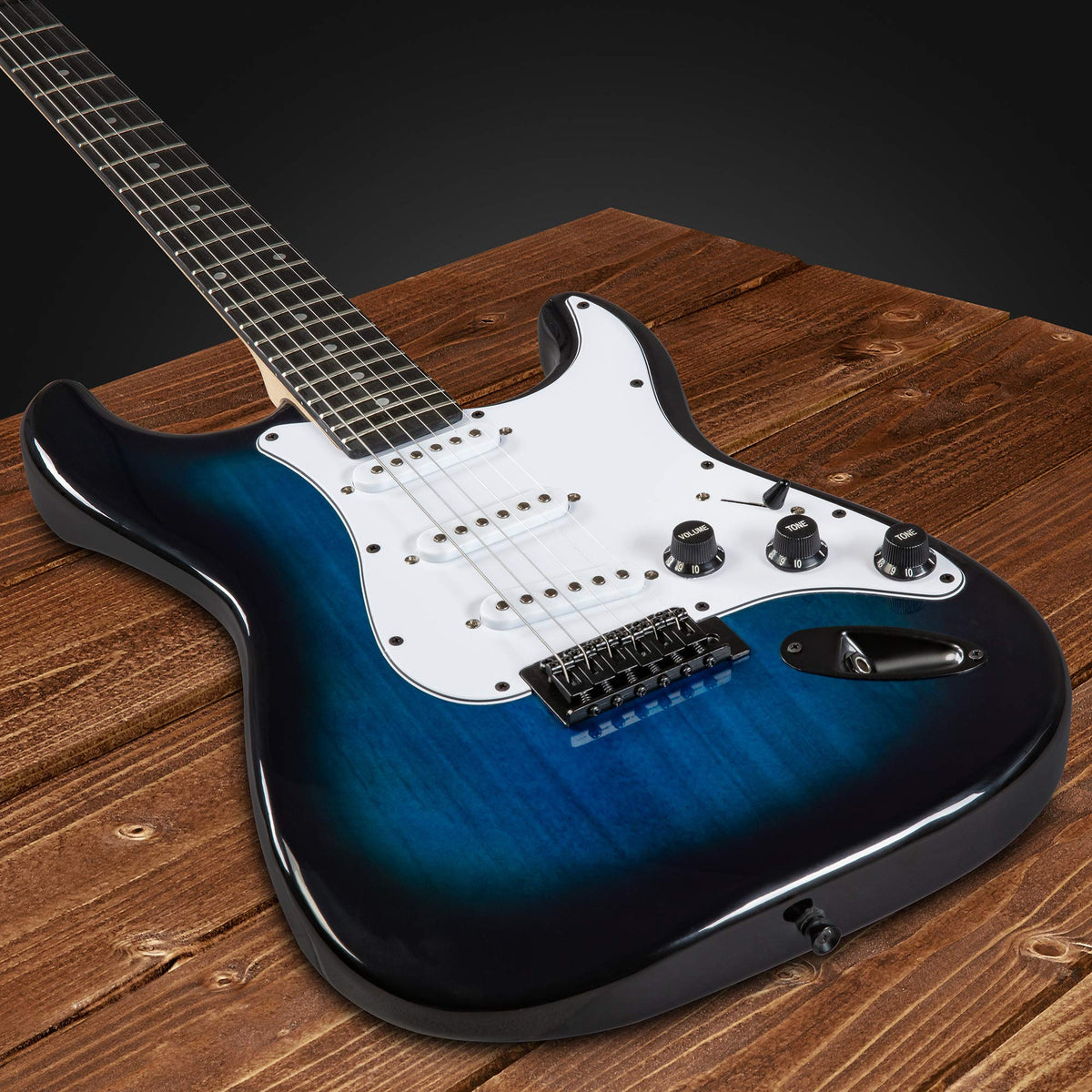 39 inch Electric Guitar Kit with Amplifier Blue H3533