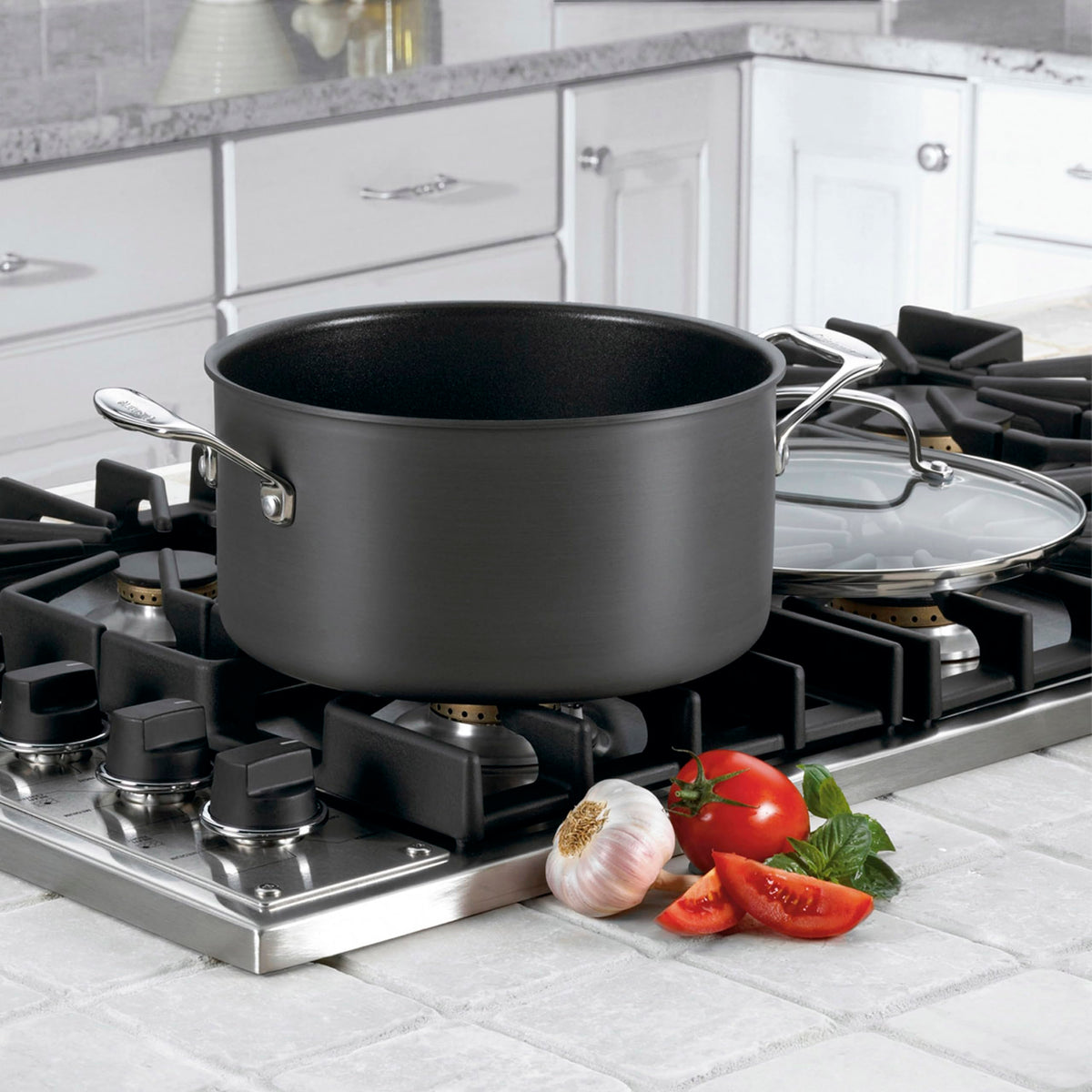 6-Quart Nonstick Hard-Anodized Stockpot with Cover U5982