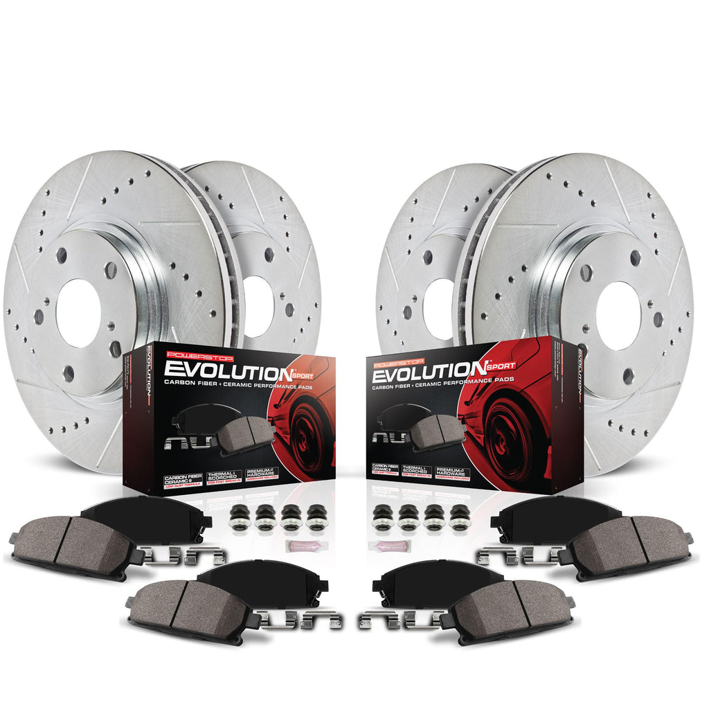 Brake Pad & Rotor Kit Front & Rear W9228