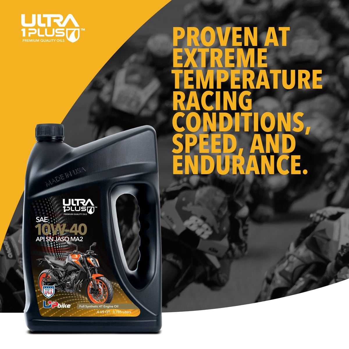 10W-40 Full Synthetic Motorcycle Oil 6 Quarts B430