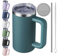 20oz Insulated Coffee Mug With Handle Ocean Blue B234