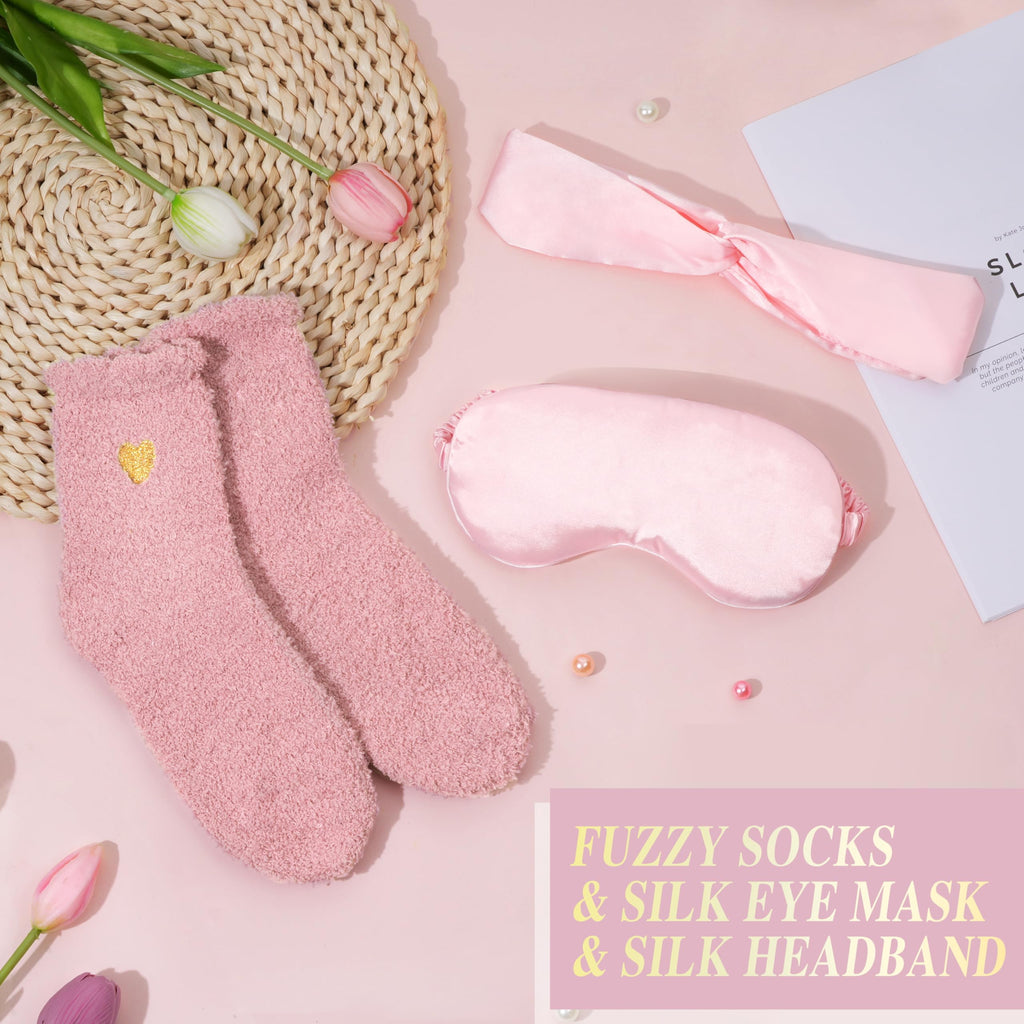 Pink 11Pcs Self Care Gift Basket Z82156