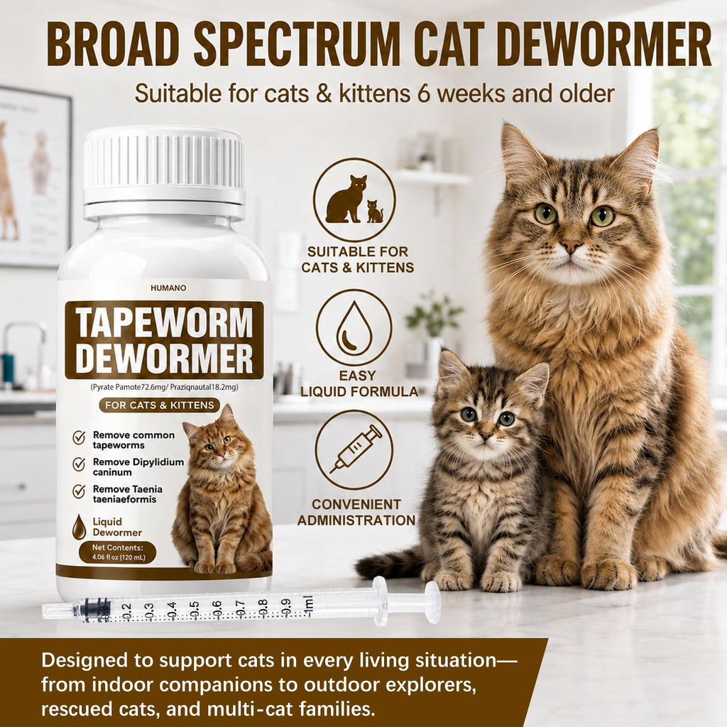 Broad Spectrum Cat Tapeworm Dewormer R7506