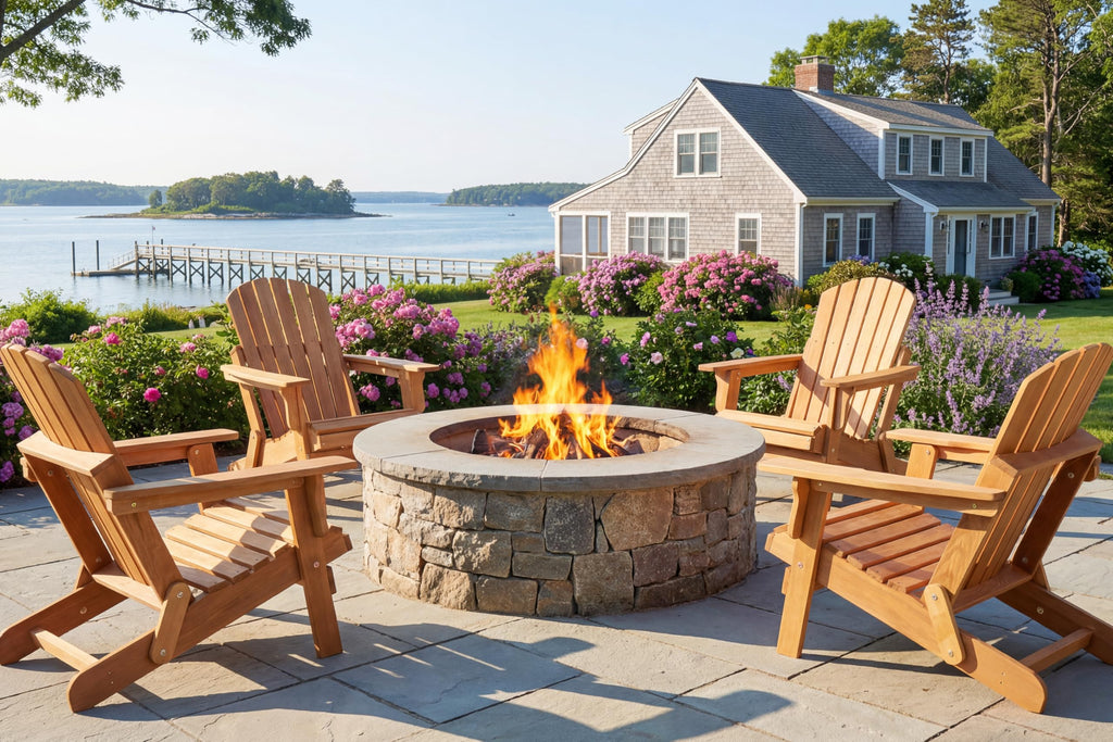 Oversize Wooden Outdoor Folding Chair Set of 2 Y119157