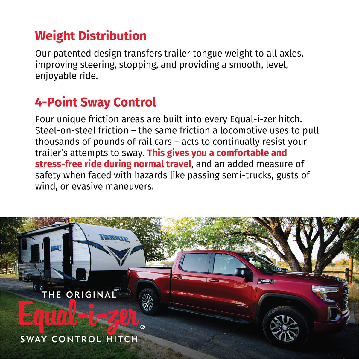4-point Sway Control Hitch, 10,000 Lbs Trailer Weight Rating K43508