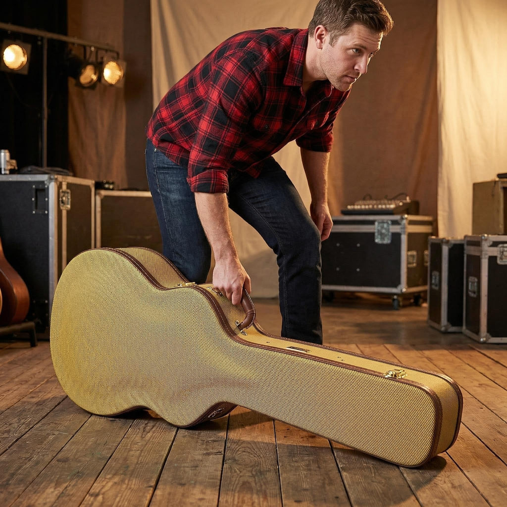 Wooden Case for 335 Style 6-String Semi-Hollow Electric Guitars M29883